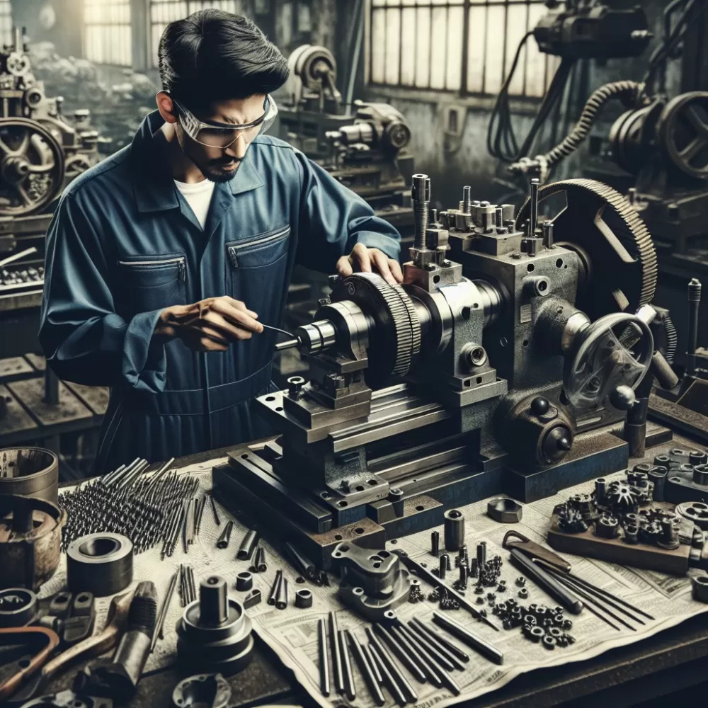 Budowa tokarki uniwersalnej