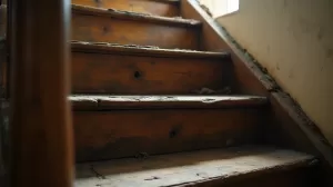 jak wyremontować stare drewniane schody